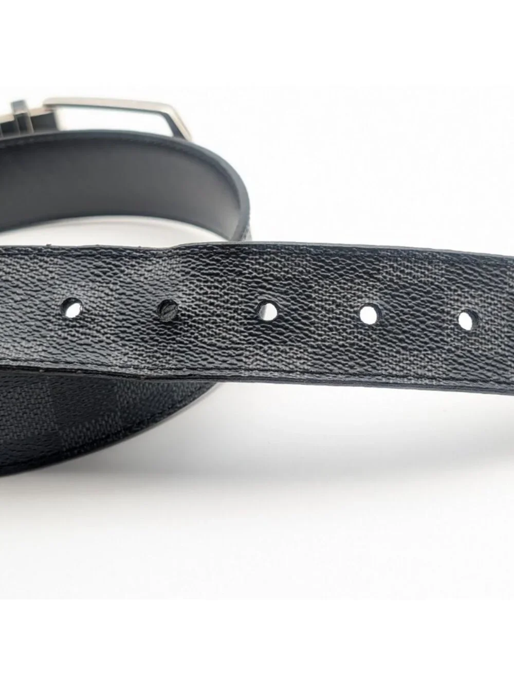 Louis Vuitton Ceinture Seattle Damier Graphite Black Belt